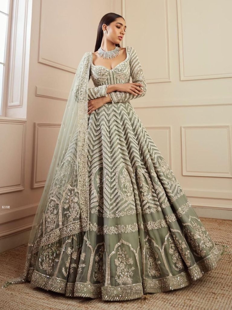classic indian georgette lehen 1735991806 Classic Indian Georgette Lehenga Set With Heavy Sequence Work