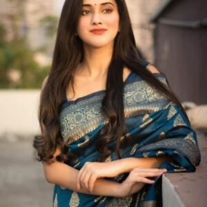 Clothing For Women Rama Soft Lichi Silk Saree