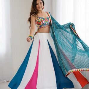 Colorful Navratri Heavy Rayon Lehenga Choli