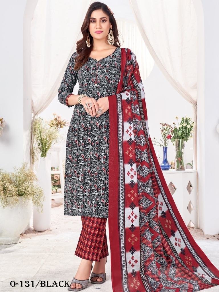 cotton black kurti pant set wi 1725972857 Printed Cotton Kurti Pant Set