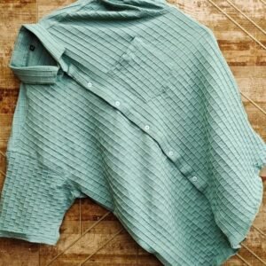 Cotton Mens Aqua color shirt