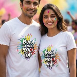 Couple T Shirt For Holi Festival