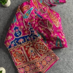 Crepe Half Sleeve Rani Chinon Printed Blouse