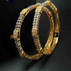 Daily Wear American Diamond Golden Bangle