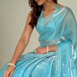 Designer Cut Dana Work And Hand Work Two Ton Jimmy Choo Saree