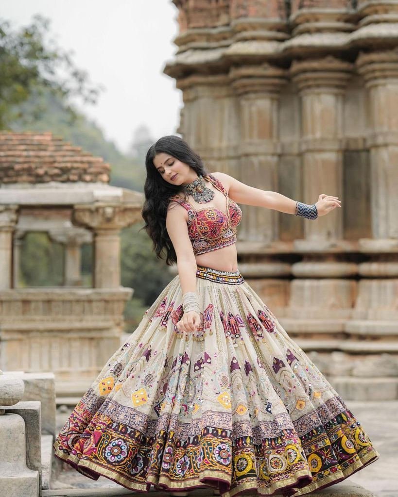designer navratri special musl 1751893145 Designer Navratri Special Muslin Cotton Lehenga