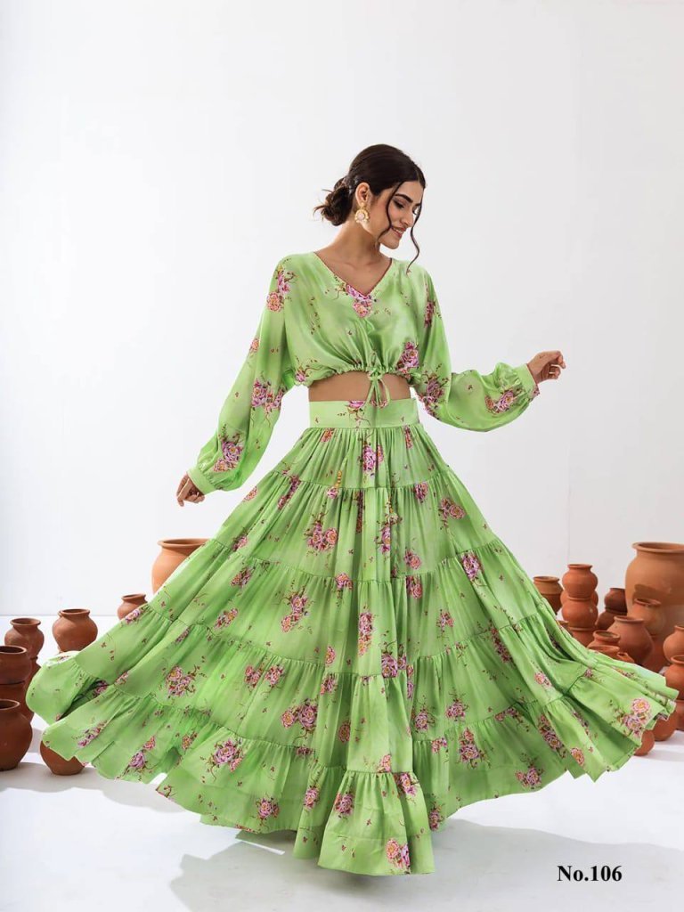 designer pista colour floral a 1732870929 Designer Pista Colour Floral Attire