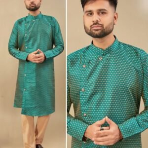Designer Silk Jequard kurta pajama