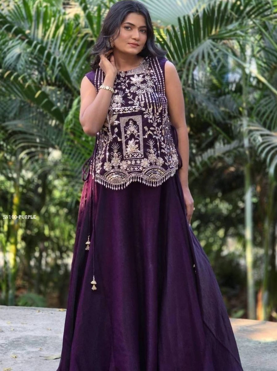 designer vichitra silk lehenga 1778046492 Designer Vichitra Silk Lehenga Choli with Embroidery Work
