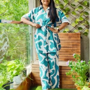 Digital Print Rayon Rama Color Top and Plazzo