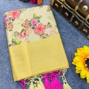 Digitally Printed Kuber Pattu Silk Saree