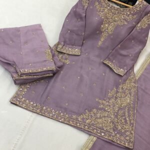 Dusty Purple Heavy Handwork Salwar Suit