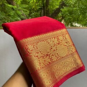 Dyeable Kora Organza Banarasi Saree