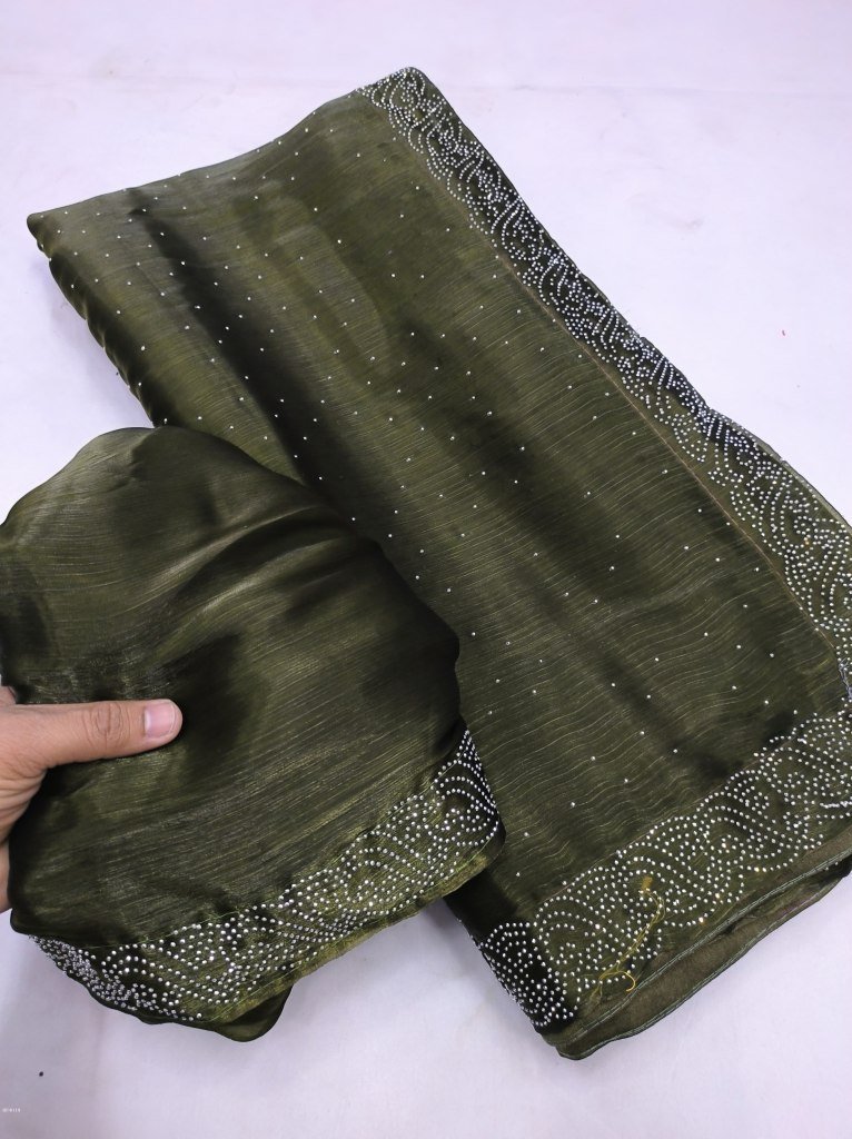 elegance jimmy chu s seroski d 1712817503 Elegance Jimmy Choo Siroski Diamond Saree