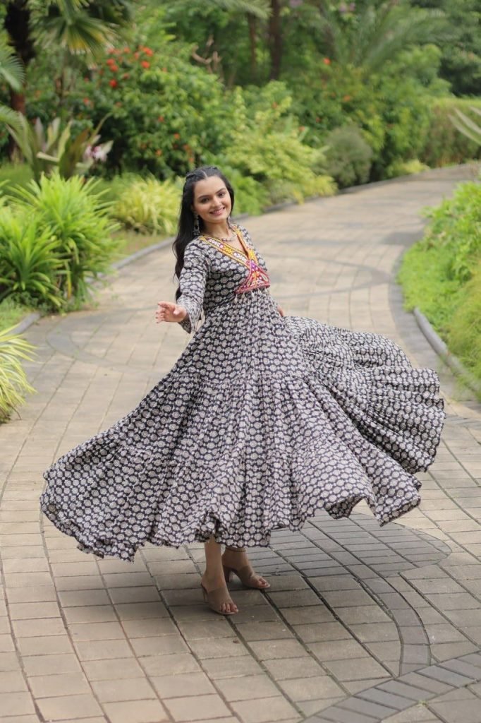 elegance redefined designer go 1732783140 Elegance Redefined Designer Gown with Traditional Kodi Work