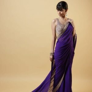 Elegant Faux Georgette Saree with Blouse