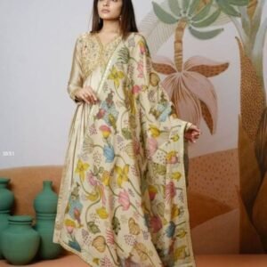 Elegant Floral Printed Ethnic Wear