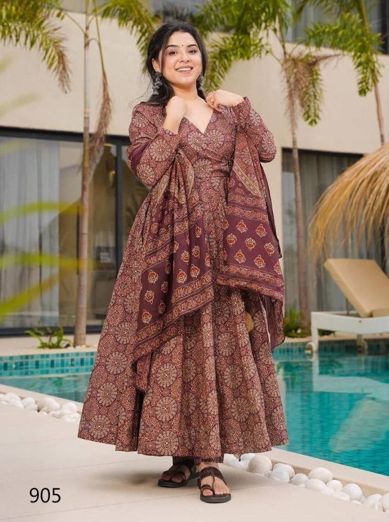 elegant mul cotton palazzo sui 1749042086 Elegant Mul Cotton Palazzo Suit With Digital Prints