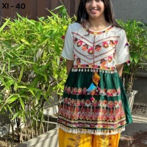 Embroidered Kedias and Tulip Pants Pure Khadi