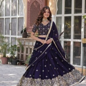 Engagement Wear Heavy Embroidery And Sequence Work Ranglori Silk Lehenga Choli