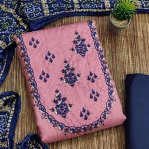 Exclusive Baby Pink Dress Material Suit