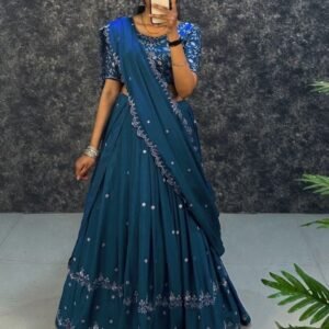 Exclusive Best Quality Rama Lehenga