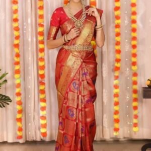 Exclusive Jacquarad Border Rich Pallu Soft Lichi Silk Saree
