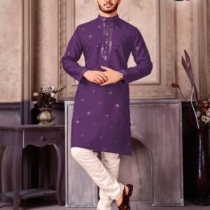 Exclusive Purple Kurta with Pyjama for Mens