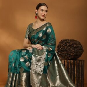 Exclusive Soft organza rich pallu silk saree with blouse