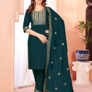 Exquisite fancy Kurti Set Complete With Dupatta and Pants