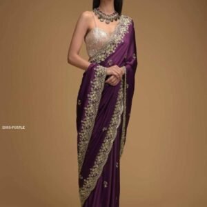 Fab Funda Launching A New Designer Heavy Embroidery Work Blouse Saree
