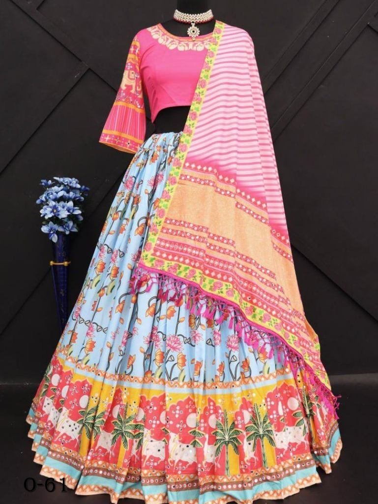 fancy digital print pink lehen 1723901322 Fancy Digital Printed Pink Lehenga Choli With Dupatta