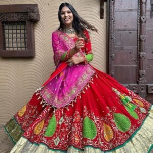 Fancy Digital Printed Muslin Cotton Lehenga Choli
