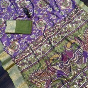 Fancy Heavy Mul Cotton Saree With Jacquard Border