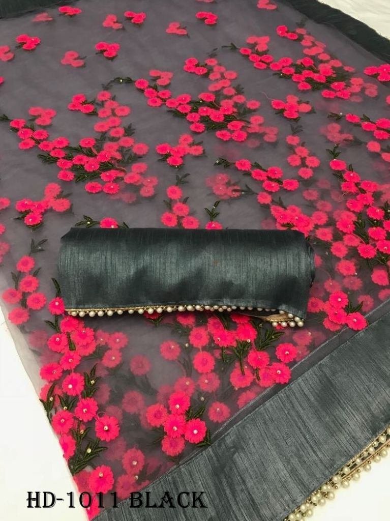fancy heavy net black saree 1716901491 Fancy Heavy Net Black Saree