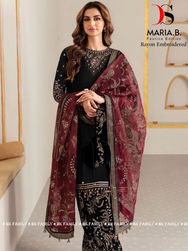 fancy mariab rayon embroidery 1711627054 Fancy MARIAB Rayon Embroidery Suit By DEEPSY SUITS From Fab Funda
