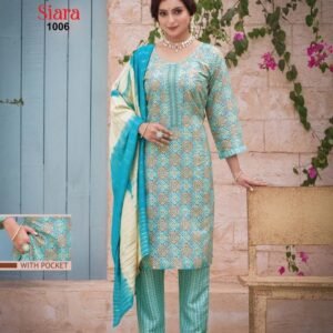 Fancy Rayon Print Saira Vol 1 Kurti Pant Dupatta Set