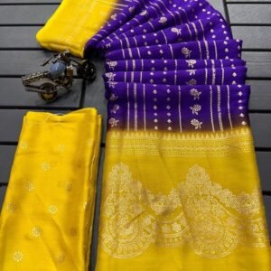 Fancy Chiffon Georgette Blue Saree
