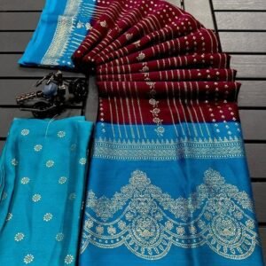 Fancy Chiffon Georgette Maroon Saree