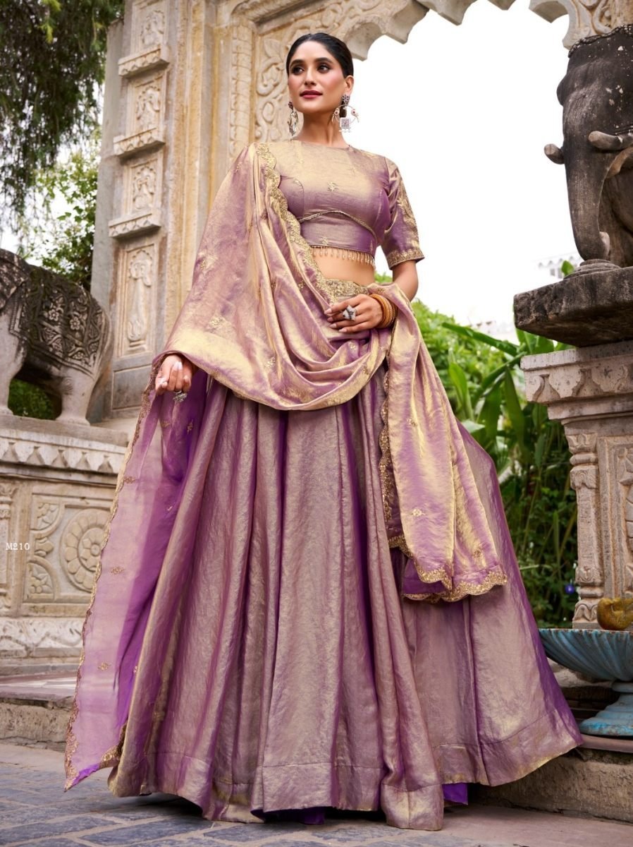 fandy lavender lehenga choli w 1771653845 Fandy Lavender Lehenga Choli With Sequins Work