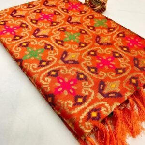Fanta Kamini Pure Soft Banarasi Patola Saree