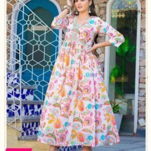 Fashionista Vol 2 Casual Digital Printed Alia Cut Kurtis With Full Sleeve