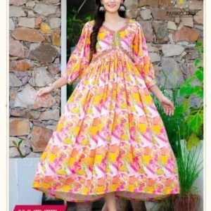 Fashionista Vol 2 Casual Printed Alia Cut Kurtis With Fancy Sleeve