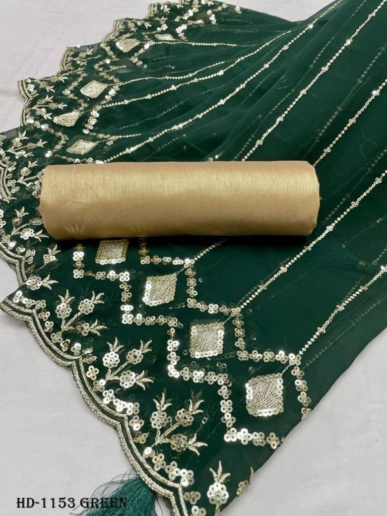 fency heavy georgette green sa 1716898734 Fency Heavy Georgette Green Saree