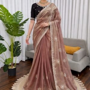 Fendy Silk Full Sequnce Work Saree