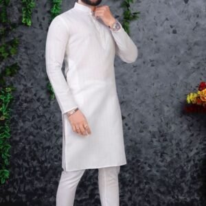 New Arrival Cotton White Kurta Pajama Set For Men