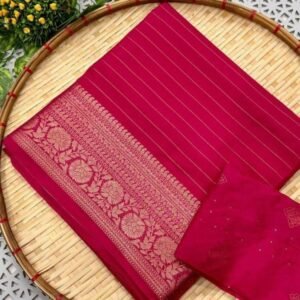Festive Fashion Maroon Georgette Saree With Viscose Border