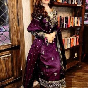 Festive Special Organza Silk Kurti Palazzo Set