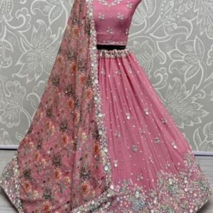 Flamingo Designer Wedding Lehenga Choli With Attractive Look