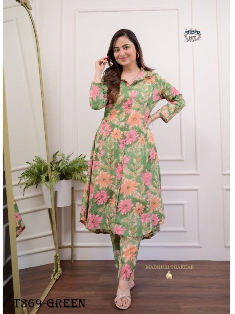 flower green lilan cotton co o 1725441095 Flower Green Lilan Cotton Co ord Set